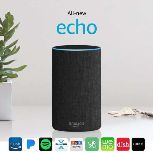 Echo (2nd Generation) - Charcoal Fabric **FREE SHIPPING**