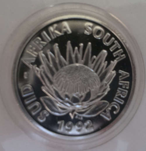 !!*STUNNING*!! SA Decimal Protea Silver R1 - 1992 !!*In Coin Capsule*! COLLECTION ALLOWED!!!!!