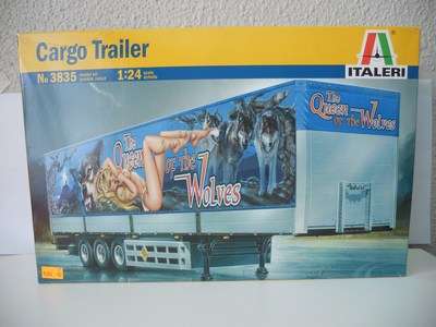 Cargo Trailer - No. 3835 model kit - Italeri - 1:24 "The Queen of the Wolves" (NIB)