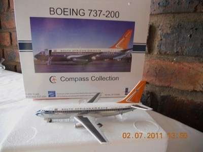 Boeing 737-200 - SA Airways Compass Collection  1:200 Inflight 200