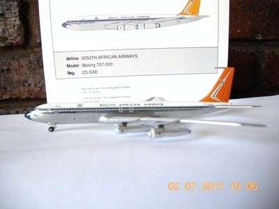 Boeing 707-300 SA Airways ZS-SAE - 1:400 Aviation 400