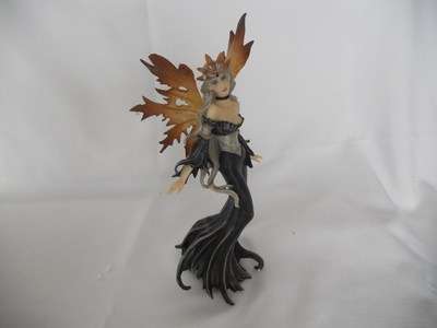 Fairy in black and grey dress