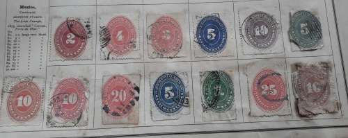 VERY OLD...VERY OLD Stamp Collection, circa 1840, up to 1880