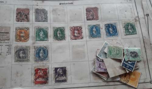 VERY OLD...VERY OLD Stamp Collection, circa 1840, up to 1880