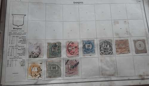 VERY OLD...VERY OLD Stamp Collection, circa 1840, up to 1880