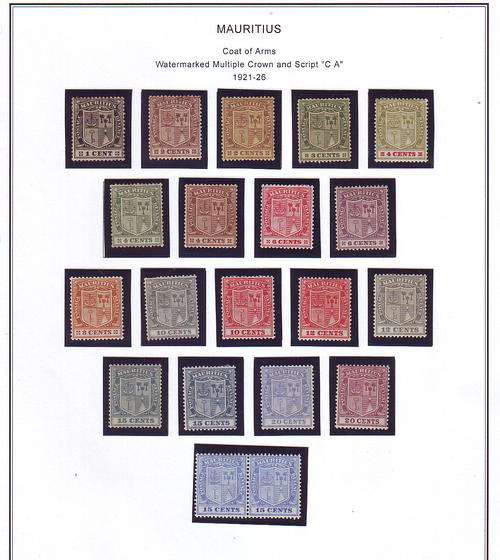 MAURITIUS SG205-221 Mint Hinged Sold As Per Scan