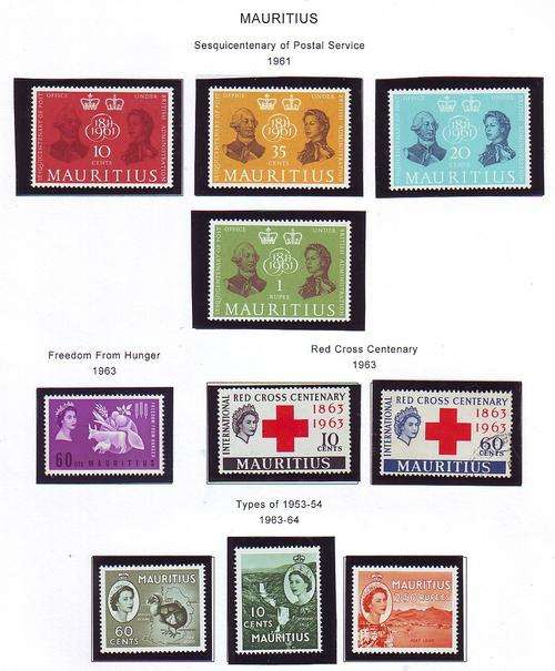 MAURITIUS 1961 , 1963, 1964 UNMOUNTED MINT COLLECTION