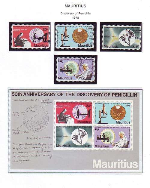 MAURITIUS DISCOVERY OF PENICILLIN, 1978 COLLECTION