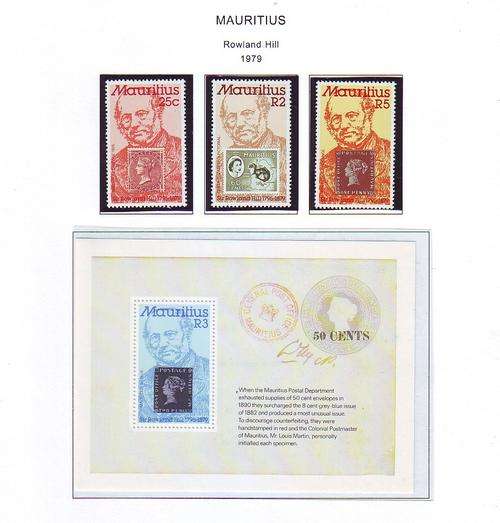 MAURITIUS ROWLAND HILL 1979 MINT SET