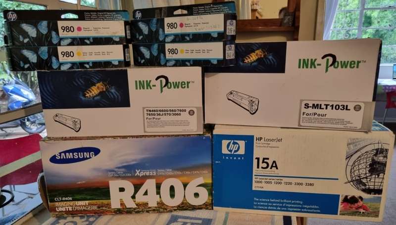 MASSIVE INK AND TONER STORE STOCK FOR SALE, VALUE APPROX R35000