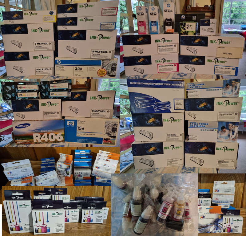 MASSIVE INK AND TONER STORE STOCK FOR SALE, VALUE APPROX R35000
