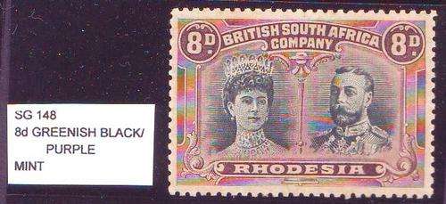 SG148 British South Africa Company Double Head MINT