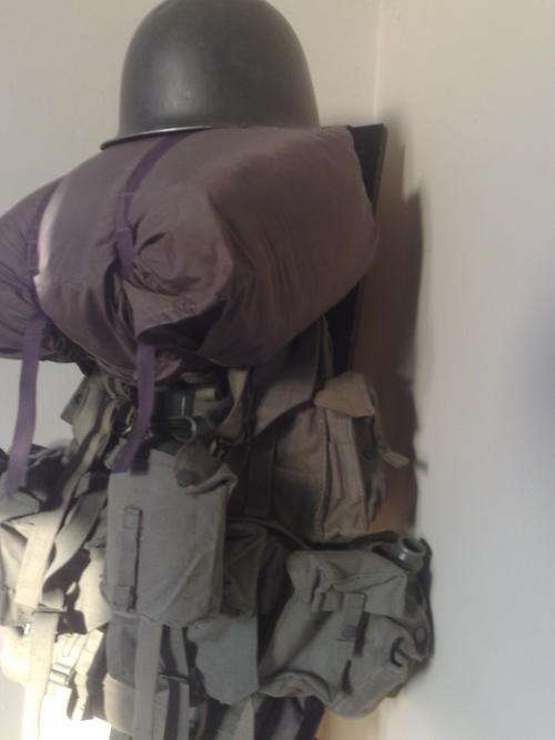 Sadf webbing (complete border war),staaldak,dixies,waterbottles,sleeping bag ect
