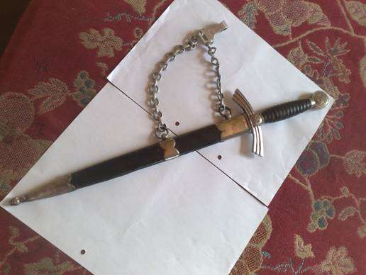 german luftwaffe 1 dagger  bayonet 1937 very rare in good condition, blade exellant