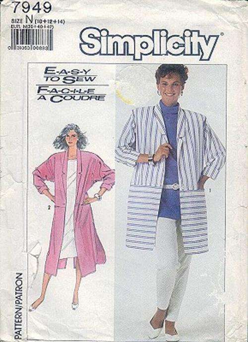 SIMPLICITY Pattern 7949 SIZE N (10,12,14)