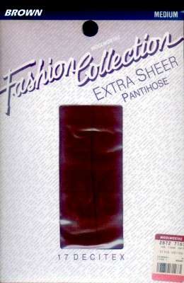 BFA - SALE - FASHION COLLECTION PANTIHOSE in BROWN - SIZE MED