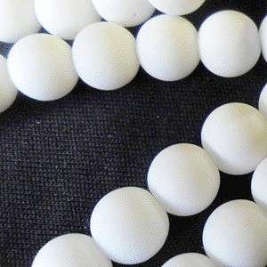 BFA - 8mm WHITE MATT ROUND BEADS (pack of 10)