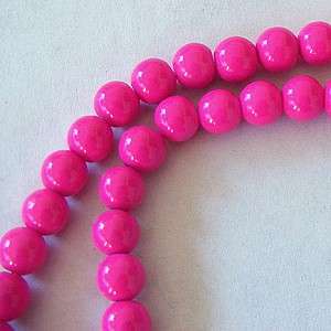 BFA - 8mm PINK ROUND BEADS (pack of 10)