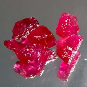 BFA - SET OF 5 PIECES NATURAL ROUGH RED RUBY TOTAL 13.41ct