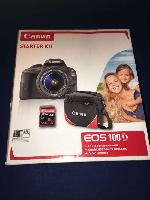 CANON EOS 100D STARTER BUNDLE - 18-55mm LENS - 8GB SD CARD & BAG - BRAND NEW + WARRANTY !!!