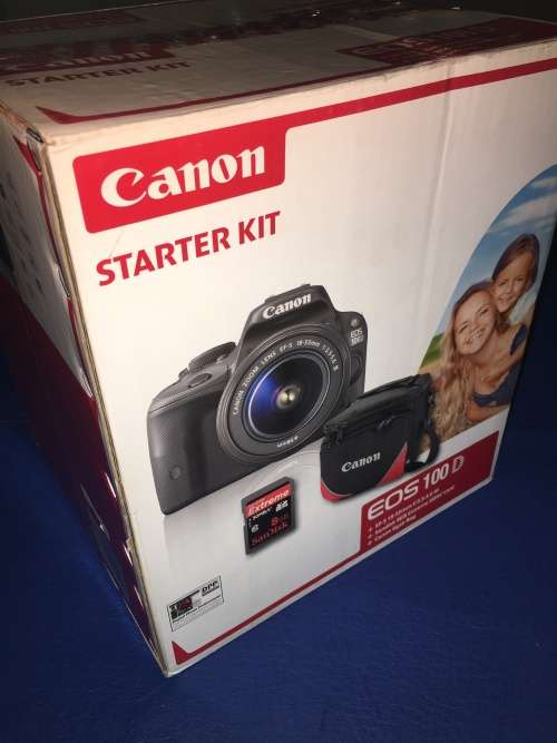 CANON EOS 100D STARTER BUNDLE - 18-55mm LENS - 8GB SD CARD & BAG - BRAND NEW + WARRANTY !!!