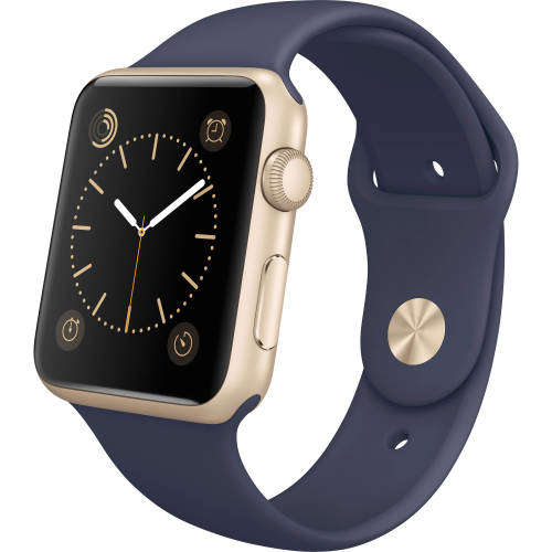 BLACK FRIDAY !!! APPLE WATCH 42MM 1ST GEN - GOLD + NAVY SPORT BAND - BRAND NEW+ WARRANTY !!!