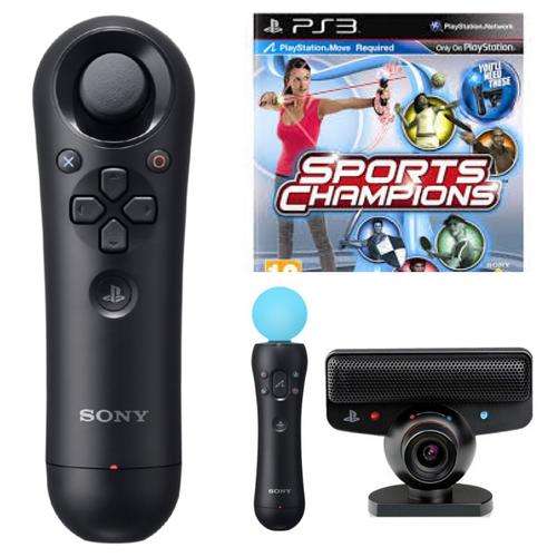PLAYSTATION 3 MOVE BUNDLE - MOTION & NAVIGATION CONTROLLER + CAMERA + SPORTS CHAMPIONS