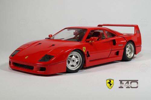 BBURAGO - FERRARI F40 - 1987 - 1:18 - RARE MODEL - EXCELLENT CONDITION IN BOX