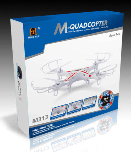 QUADCOPTER - RC - 2.4G 5CH WITH 6-AXIS GYRO - 360 DEGREE STUNT MODE - BRAND NEW + WARRANTY