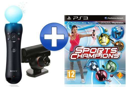 PLAYSTATION 3 MOVE BUNDLE - MOTION CONTROLLER + CAMERA + SPORTS CHAMPIONS