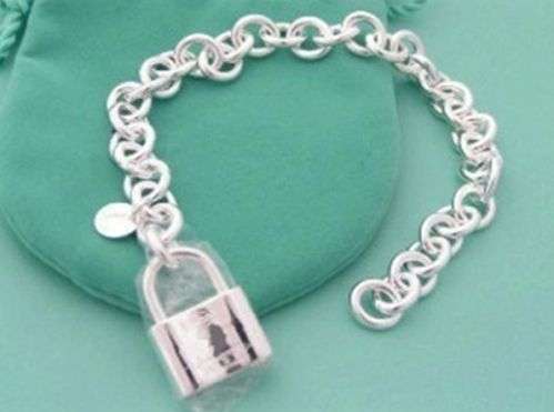Bracelet - Solid Silver with lock charm