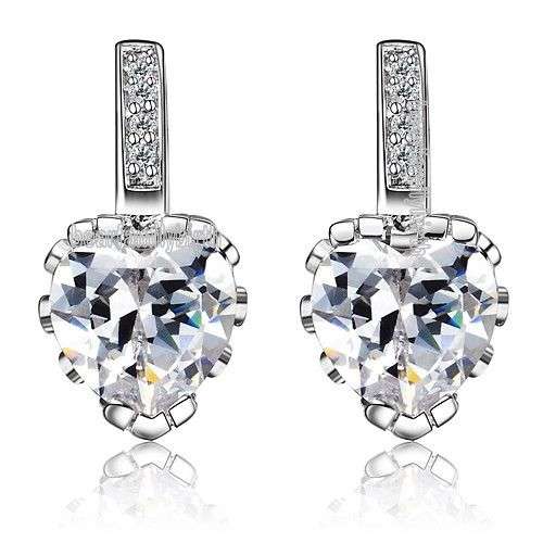 Earrings - Swarovski Heart