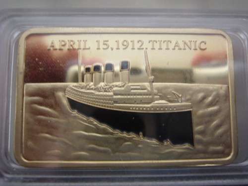 Titanic Gold- Layered Titanic Bullion Bar
