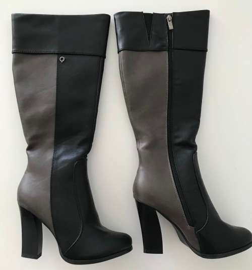 ORIGINAL Bronx Woman Boots- Black and Grey- BRAND NEW!! (No Box)