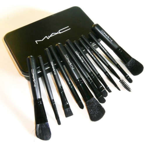 MAC Makeup Brush set (12 pcs) in travel tin