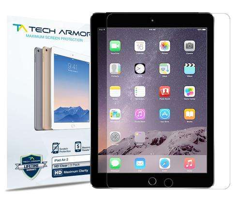 Tech Armor Apple iPad Air 2 / iPad Air (first generation) High Defintion (HD) Clear Screen Protector