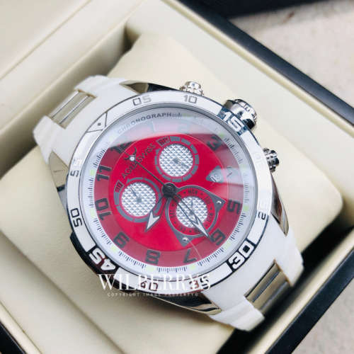 GOOD CONDITION! Retail: R16,500.00 Aquaswiss Men's TRAX AMERICAN SNOW Chronograph Watcg