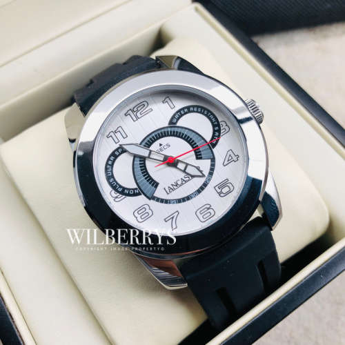 Retail: R5,999.00 LANCASTER IITALY MOTIEF WHITE DIAL SILICONE STRAP WATCH BRAND NEW BOXED