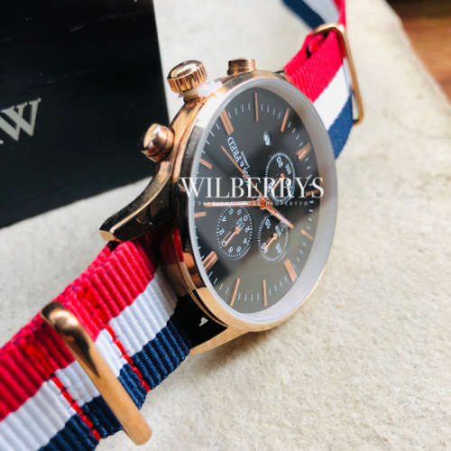 TOM & FRED London® Men's Buckaneer British Navy Chronograph Watch  BRAND NEW