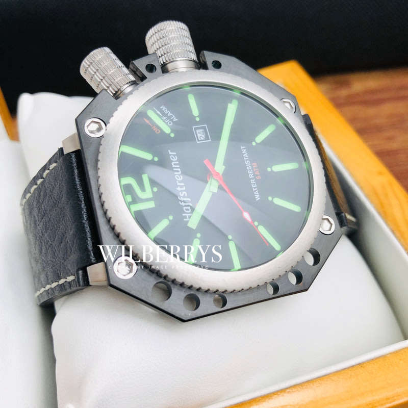 Retail: R7,600.00 HAFFSTREUNER Germany Alarm Luminous World WAR II U-Boot Watch BRAND NEW