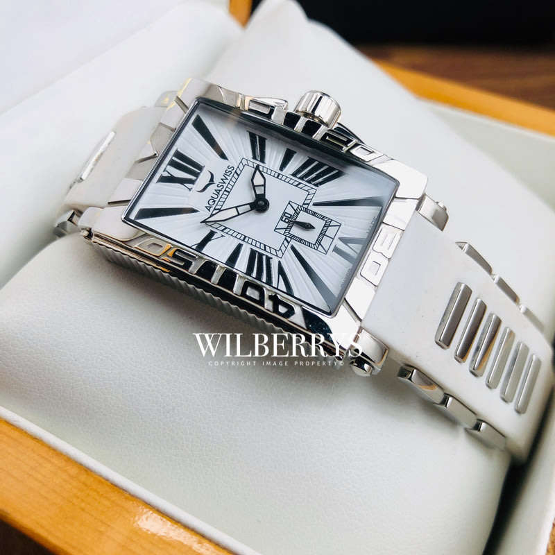 Retail: R14,000.00 AQUASWISS Women's Anchor Swiss Steel Infused Silcone Watch BRAND NEW