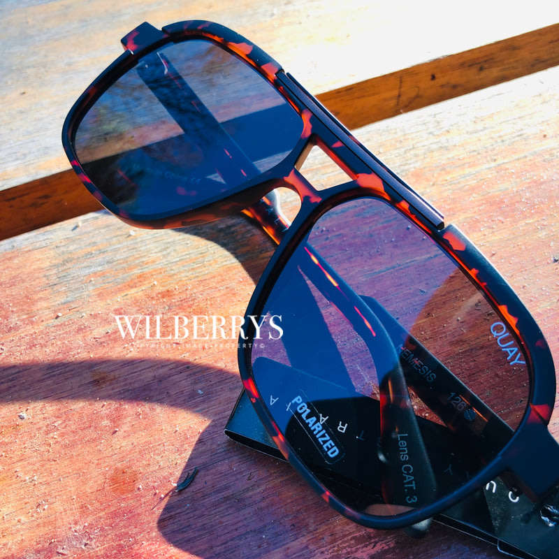Must see!! QUAY Men's NEMESIS Aviator Alex Rodriguez POLARIZED Sunglasses **100% AUTHENTIC**