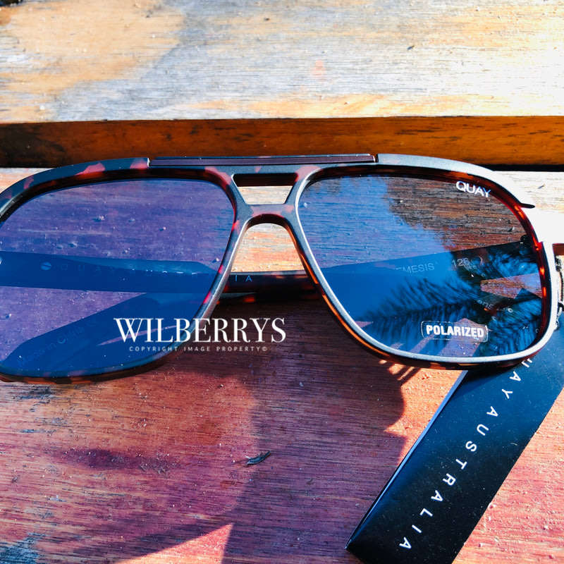 Must see!! QUAY Men's NEMESIS Aviator Alex Rodriguez POLARIZED Sunglasses **100% AUTHENTIC**