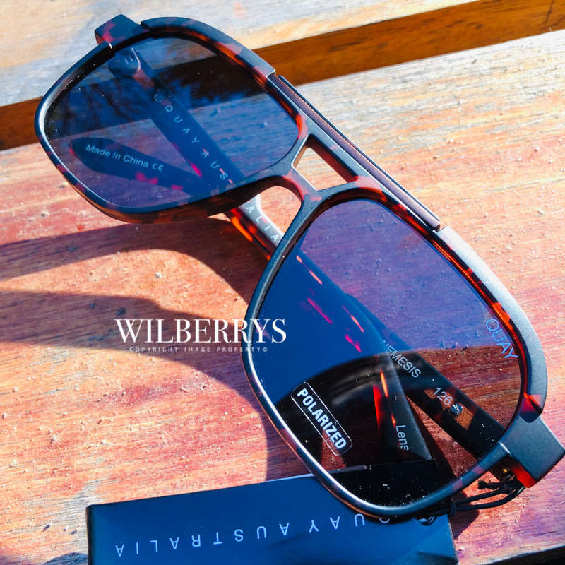 Must see!! QUAY Men's NEMESIS Aviator Alex Rodriguez POLARIZED Sunglasses **100% AUTHENTIC**