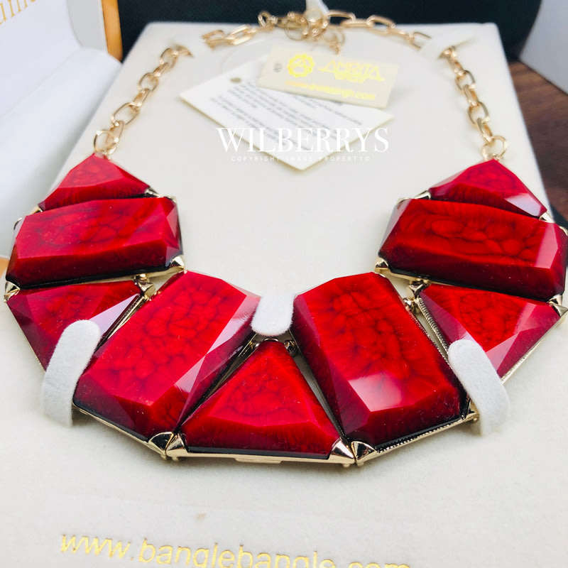 HOT! Must see! Retail: R1,500.00 AMRITA NEW YORK Blair Necklace Ruby