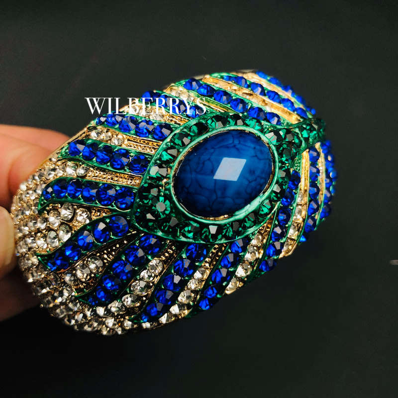 last 1 left! Must see! Retail: R2,800.00 AMRITA NEW YORK Animal Collection Peacock Feather Cuff