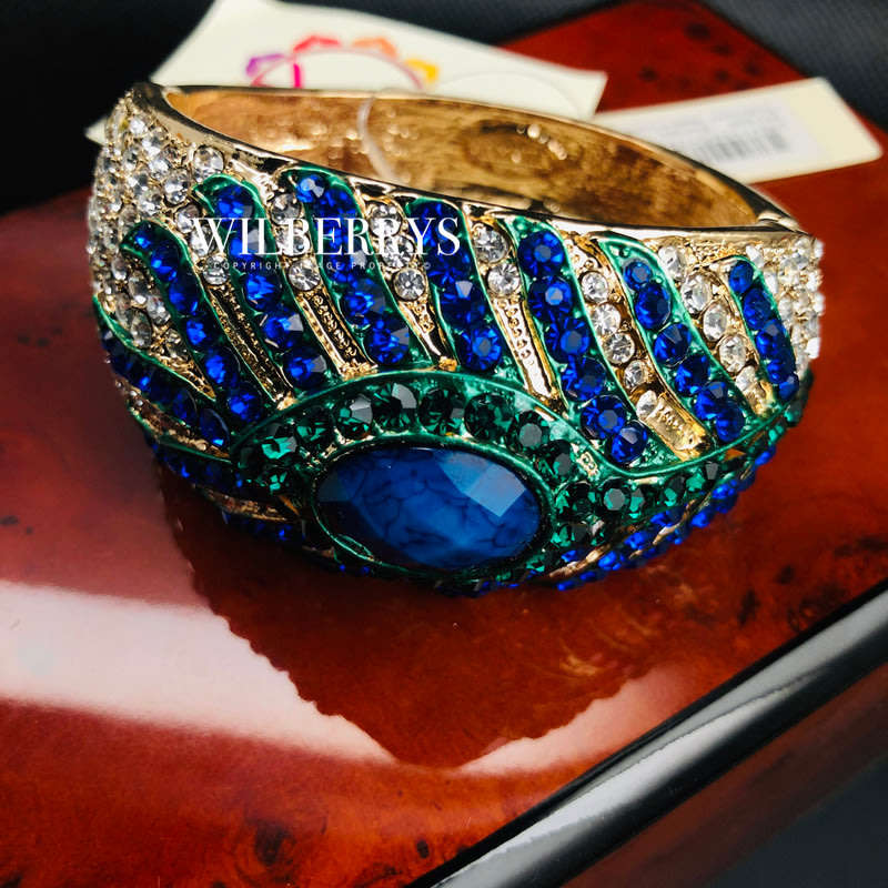 last 1 left! Must see! Retail: R2,800.00 AMRITA NEW YORK Animal Collection Peacock Feather Cuff