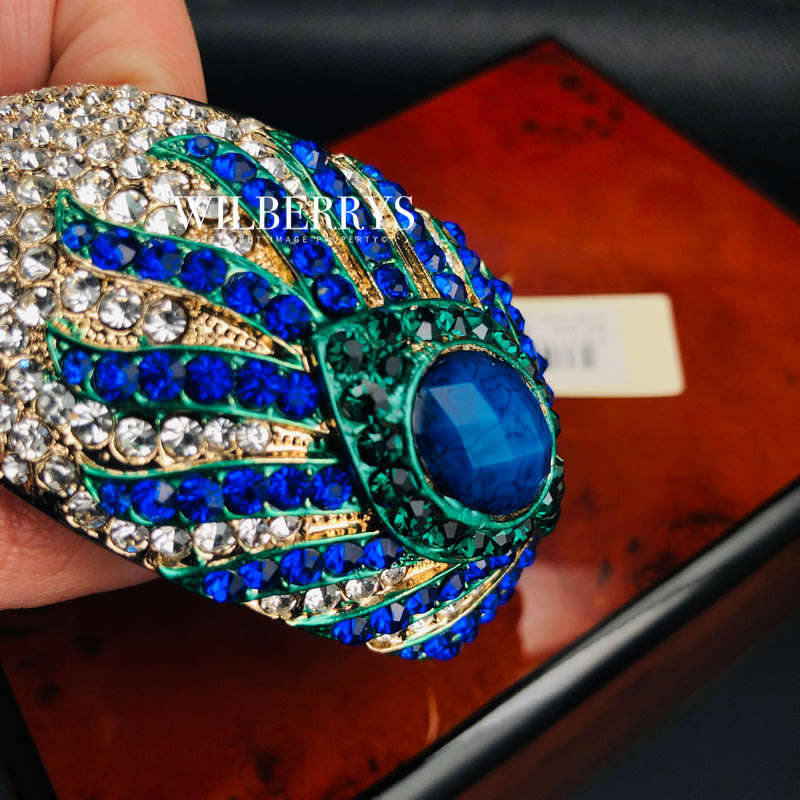 last 1 left! Must see! Retail: R2,800.00 AMRITA NEW YORK Animal Collection Peacock Feather Cuff