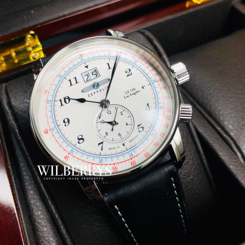 Retail: R8,000.00 ZEPPELIN Germany Men's Los Angeles L.A. Flight Tribute Chronograph Watch BRAND NEW