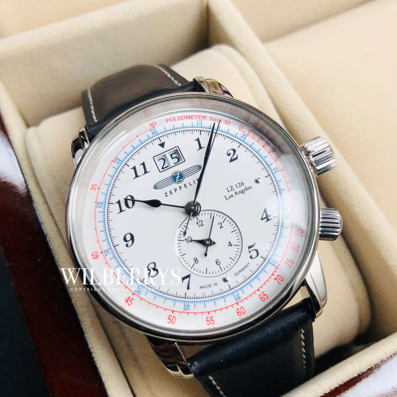 Retail: R8,000.00 ZEPPELIN Germany Men's Los Angeles L.A. Flight Tribute Chronograph Watch BRAND NEW